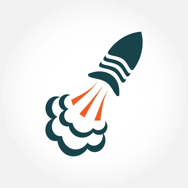 Vector rocket logo symbol. Rocket logotype icon for your buisiness — Stock Vector