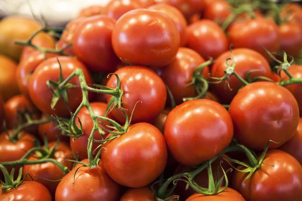 Verduras frescas en el mercado tomate —  Fotos de Stock