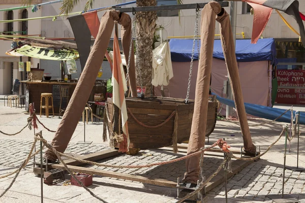 Old Spanish baby swings at the carnival — Stock fotografie