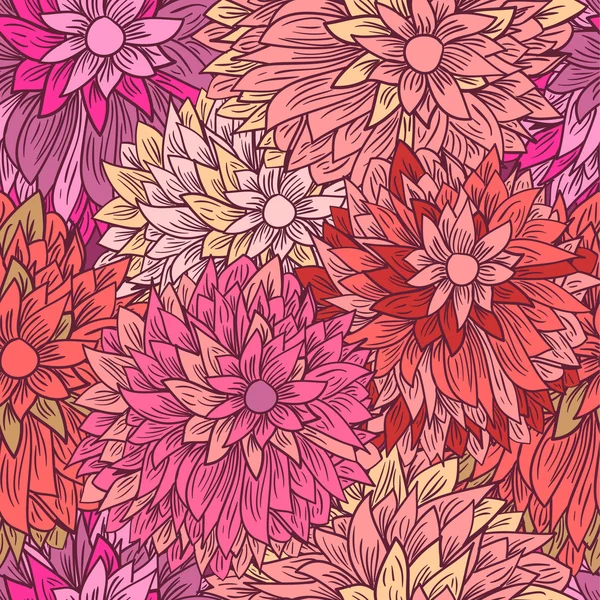 Vintage bloemenpatroon — Stockvector