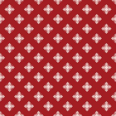 Christmas seamless pattern from snowflakes on blue background