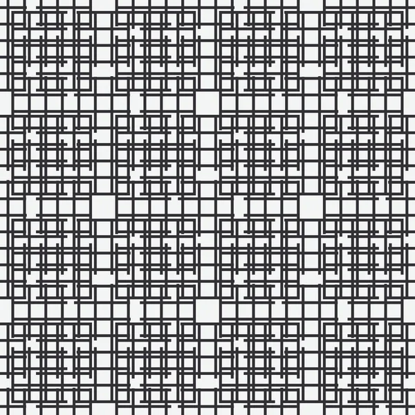 Abstract vector seamless black and white pattern with squares , dots design element. — Stock Vector