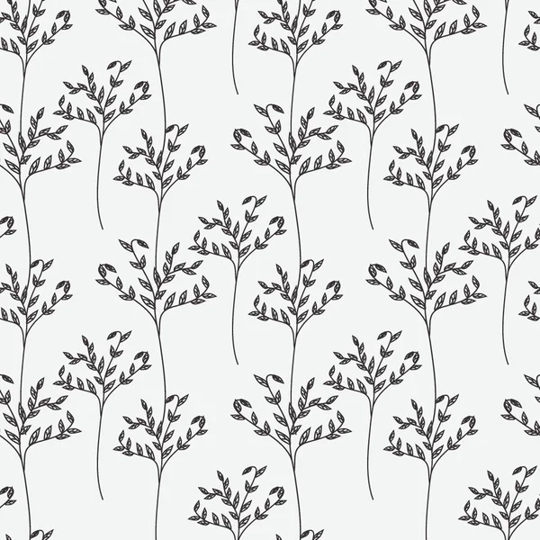 Decorative trees seamless pattern. Vector illustration for design of gift packs, wrap, patterns fabric. — Stockvector