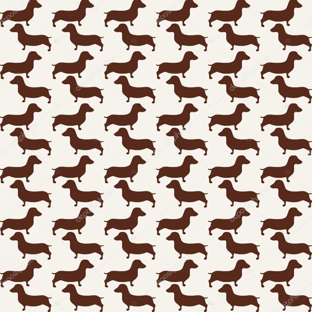 Cute little dogs scotch terriers silhouette seamless.