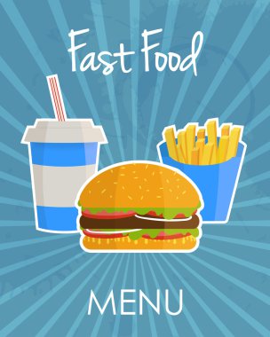Fast food kavramı afiş