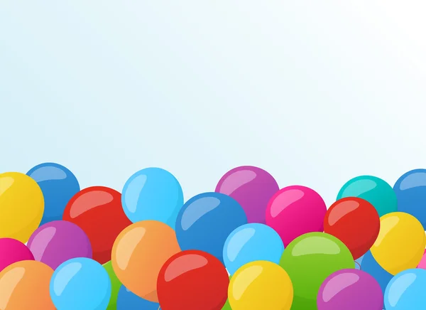 Bandeiras de férias com balões coloridos. Vetor . — Vetor de Stock