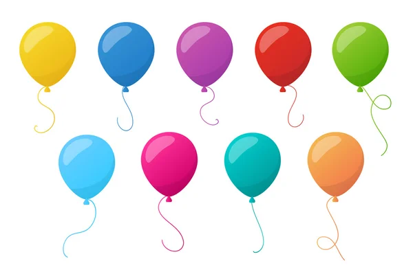 Holiday colorful balloons. Vector. — Wektor stockowy