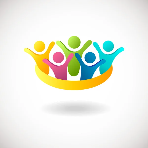 Logo des personnes abstraites — Image vectorielle