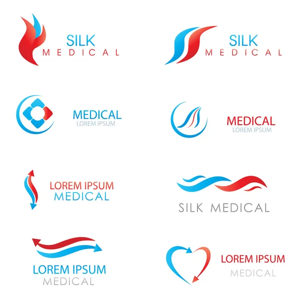 Logotipos de medicamentos conjunto —  Vetores de Stock