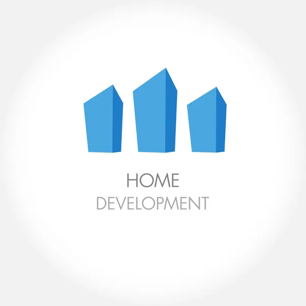 Logo vettoriale immobiliare — Vettoriale Stock