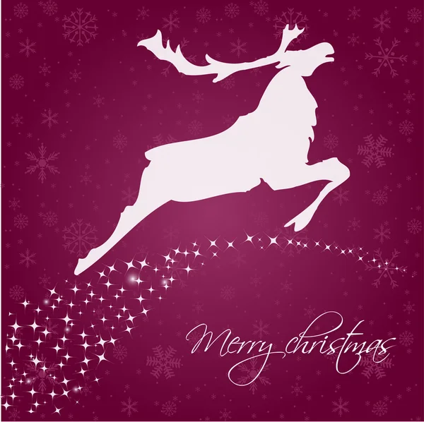 Vector card design of an Abstract Christmas Reindeer — Stock vektor