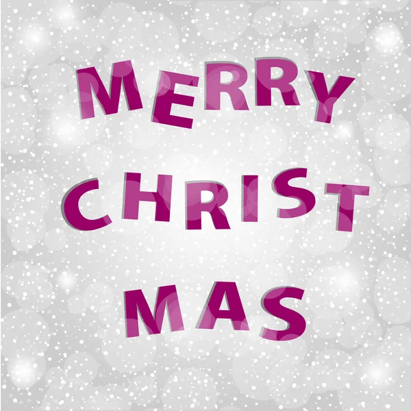 Boże Narodzenie plakat, baner, karty lub web design z płatka śniegu — Wektor stockowy