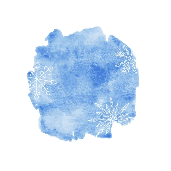 Aquarelle bleu fond de Noël — Image vectorielle