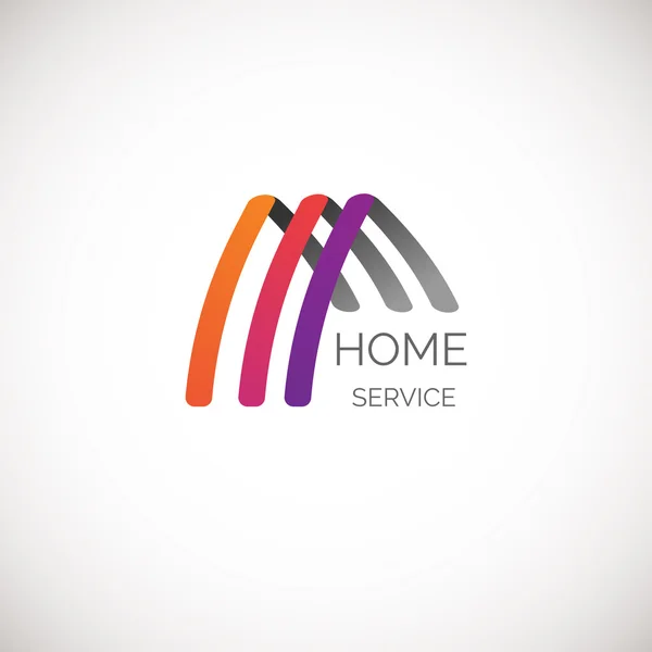 Vektor-Haus-Logo für Ihr Unternehmen. gut für Home Service, Reinigung, Versicherung und andere Geschäfte. — Stockvektor