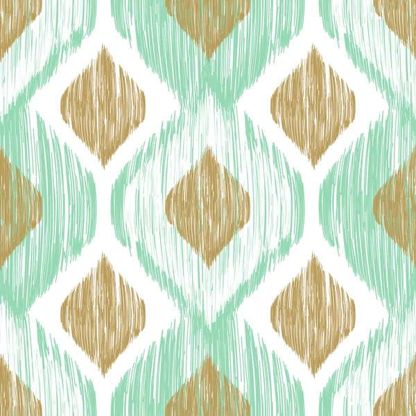 Seamless pattern. Ikat ethnic background in pastel colors. — 스톡 벡터