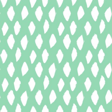 Kesintisiz mürekkep fırça model mavi ve beyaz elemanları ile boyalı. 