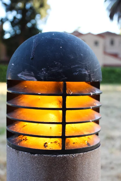 Orange Walkway Light — Stock Photo, Image