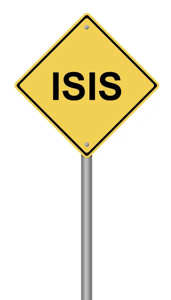 Uyarı işareti Isis — Stok fotoğraf
