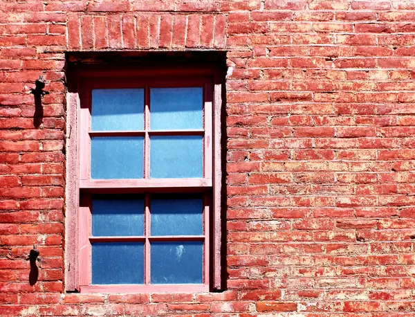 Red Brick Window — Stock Photo, Image