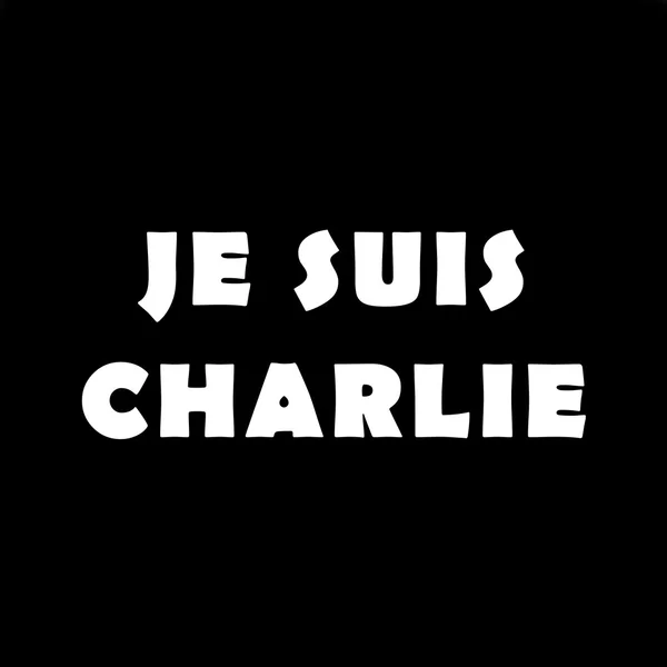 Je Suis Charlie BW — Stock Fotó