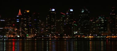 San diego skyline gece