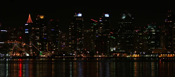 San Diego Skyline Night — Stock Photo, Image