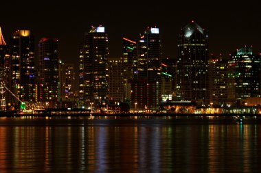 San diego skyline gece
