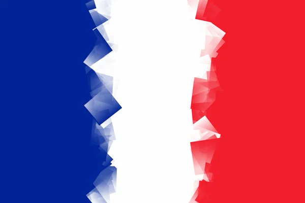 France Flag Cubic — Stock Photo, Image