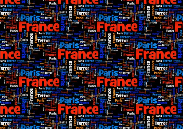 Парижский террор Стоковое Фото