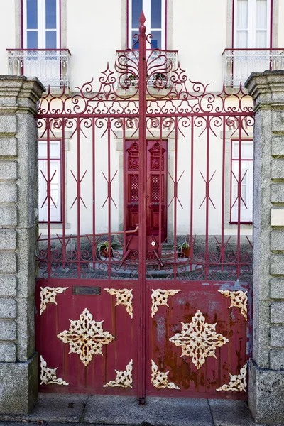 Kovová brána sazby — Stock fotografie
