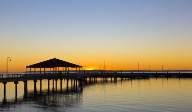 Redcliffe Jetty at Sunsire clipart
