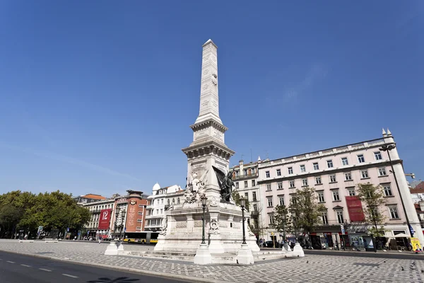 Piazza Restauradores Lisbona — Foto Stock