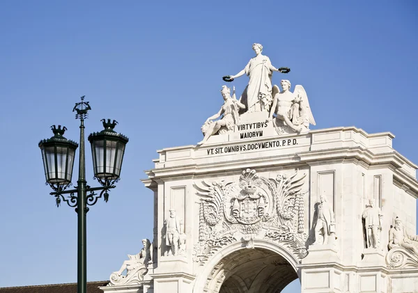 Lisbona Rua Augusta Arco Trionfale — Foto Stock