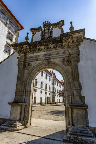 Pórtico Fachada Principal Mosteiro Santa Maria Arouca Portugal — Fotografia de Stock