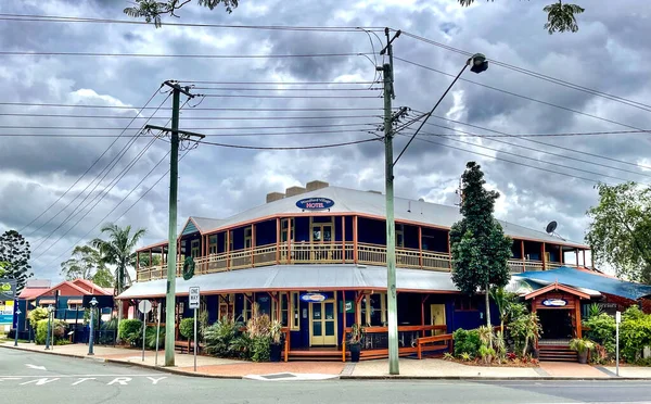Woodford Hotel Byggt 1909 Ligger Huvudgatan Staden Woodford Queensland Australien — Stockfoto