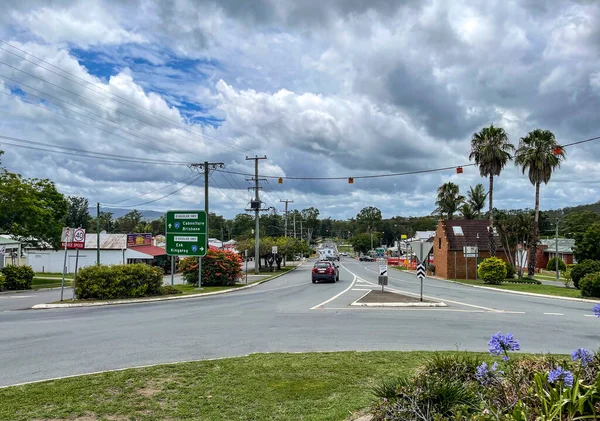 Kilcoy Ana Caddesinin Görüntüsü 1841 Yılında Kurulmuş Brisbane Kuzeybatısında Queensland — Stok fotoğraf