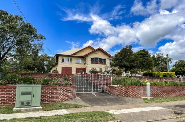 View Beautiful Residential Property Main Street Rural Town Kilcoy Queensland — Stock Photo, Image