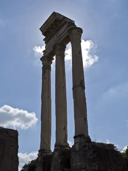 Templo de Castor e Pollux no Fórum Romano — Fotografia de Stock