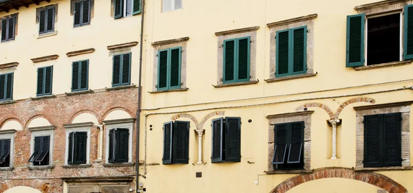 Lucca'daki yeşil pancurlar