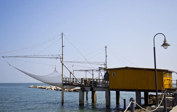 Адріатичне море Trabucco — стокове фото