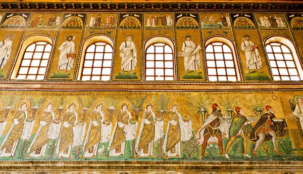 Ravenna Mosaicos de Saint Apollinare Nuovo — Fotografia de Stock