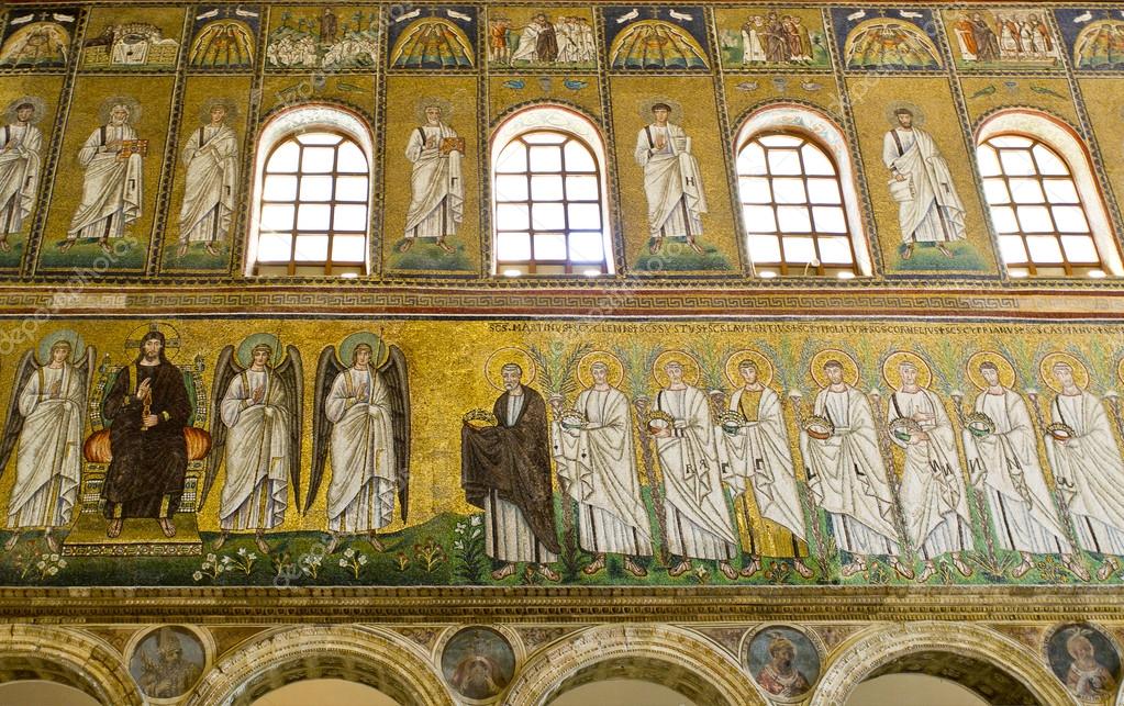 Ravenna Mosaici di Sant'Apollinare Nuovo — Foto Editoriale Stock