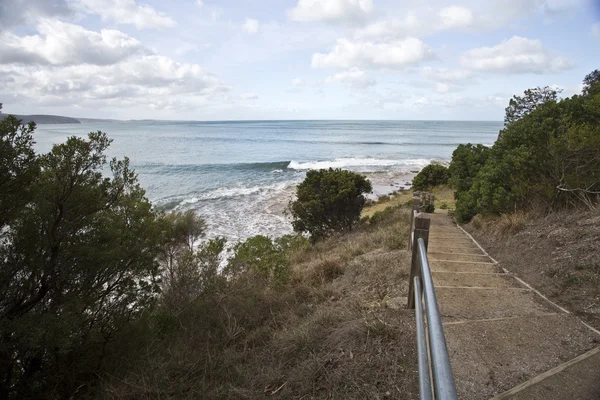 Trap naar het strand in victoria — Stockfoto