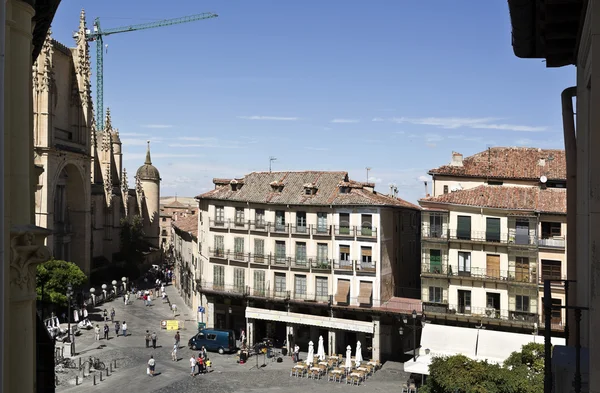 Segovia Plaza Mayor — Fotografia de Stock