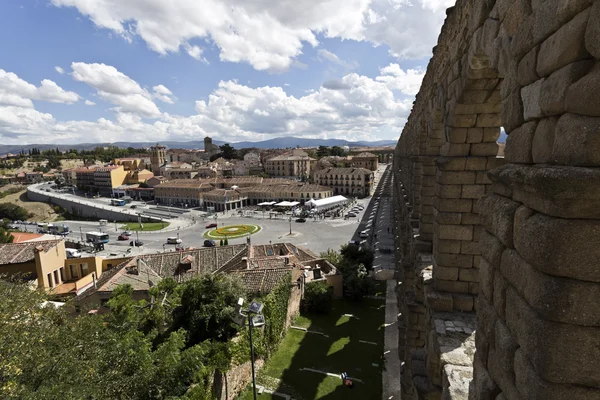 Romeins aquaduct van Segovia — Stockfoto