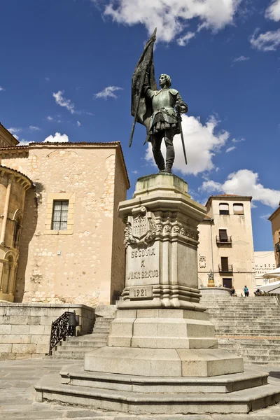 Statua Segovia a Juan Bravo — Foto Stock