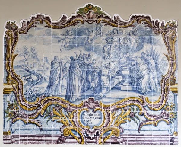 Panel of Portuguese Tiles — Stock Photo, Image