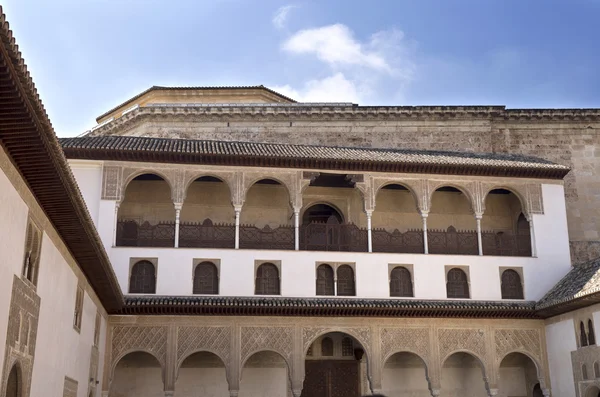 A mirtuszpálinka északi Portico Alhambra bíróság — Stock Fotó