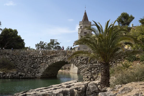Cascais giriş, köprü ve Sarayı — Stok fotoğraf