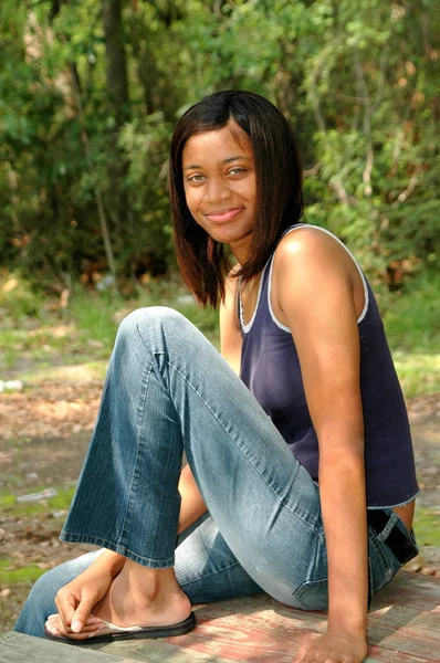 African american female beauty. — Stock Photo, Image